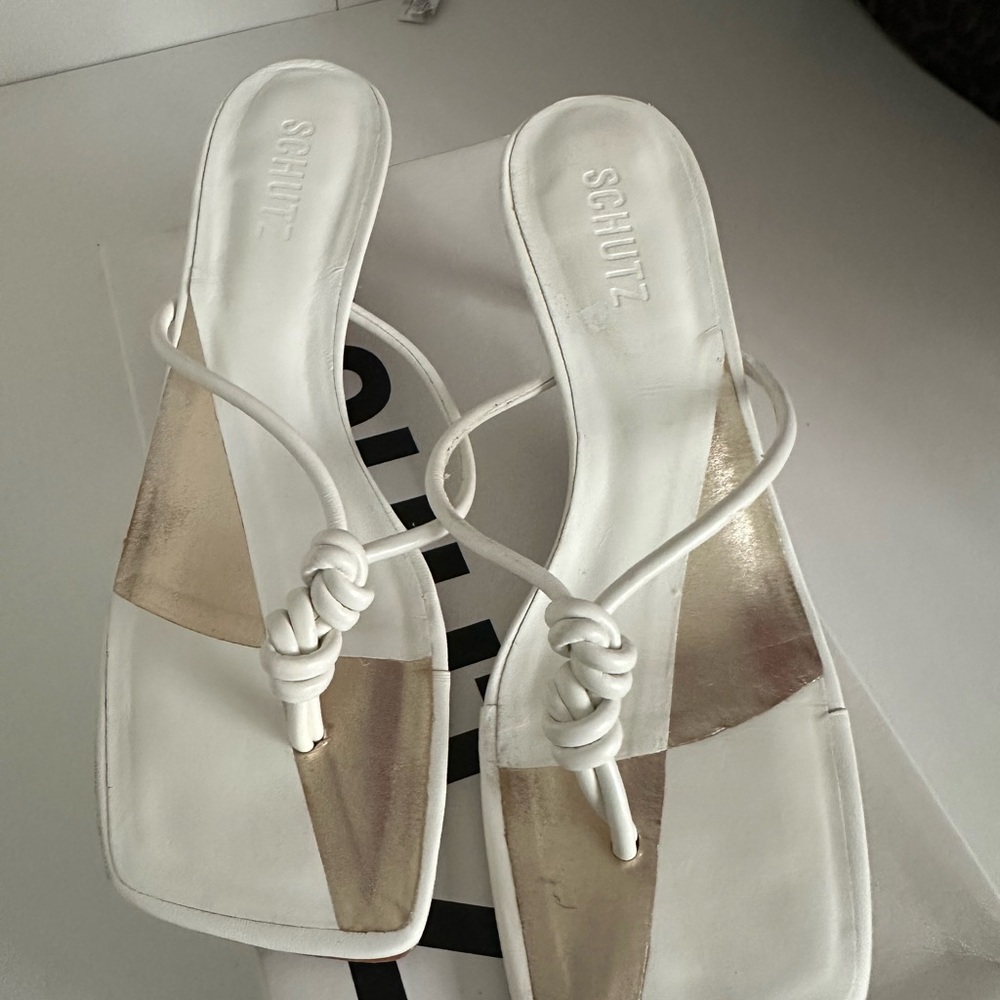 SCHUTZ White Sandals
